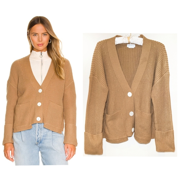 Lovers + Friends Avery Cardigan in Camel - Picture 1 of 15